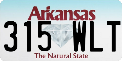 AR license plate 315WLT