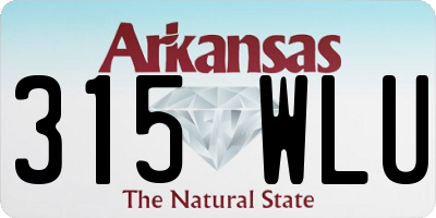 AR license plate 315WLU