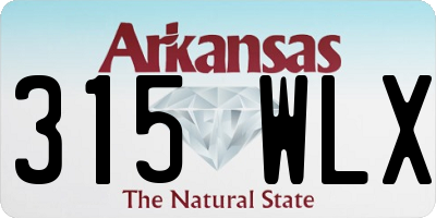AR license plate 315WLX