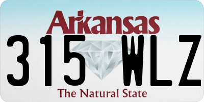 AR license plate 315WLZ