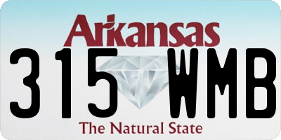 AR license plate 315WMB