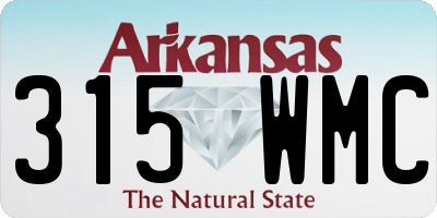 AR license plate 315WMC