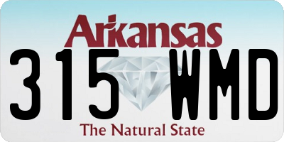 AR license plate 315WMD