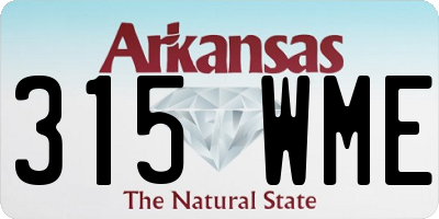 AR license plate 315WME