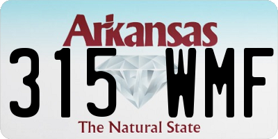 AR license plate 315WMF