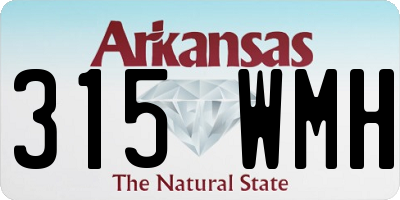 AR license plate 315WMH