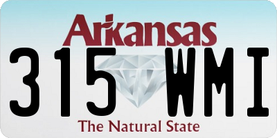 AR license plate 315WMI