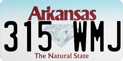 AR license plate 315WMJ