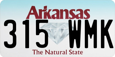 AR license plate 315WMK