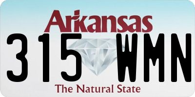 AR license plate 315WMN