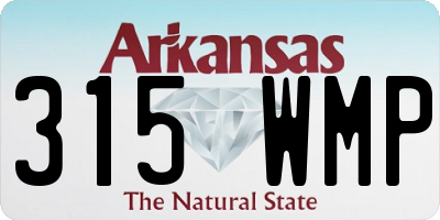 AR license plate 315WMP