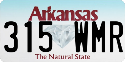 AR license plate 315WMR