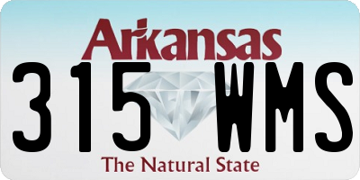 AR license plate 315WMS