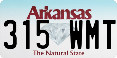AR license plate 315WMT