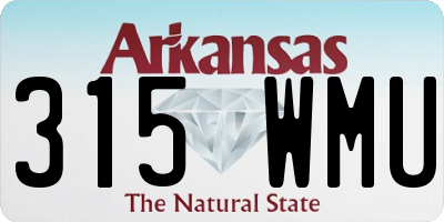 AR license plate 315WMU