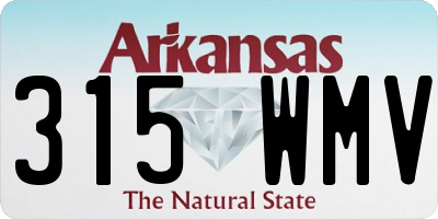 AR license plate 315WMV