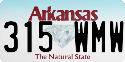 AR license plate 315WMW