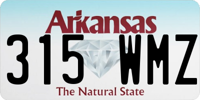 AR license plate 315WMZ