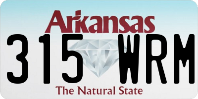 AR license plate 315WRM