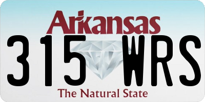AR license plate 315WRS