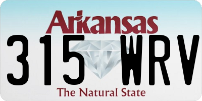AR license plate 315WRV