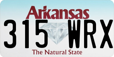 AR license plate 315WRX