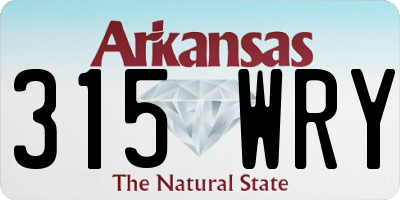 AR license plate 315WRY
