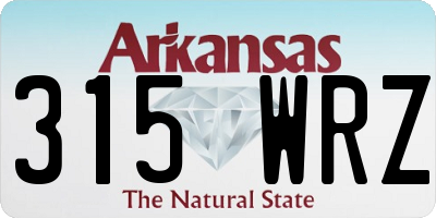 AR license plate 315WRZ