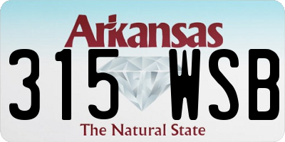 AR license plate 315WSB