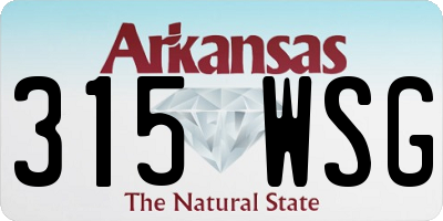 AR license plate 315WSG
