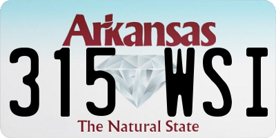 AR license plate 315WSI