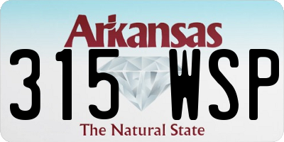AR license plate 315WSP