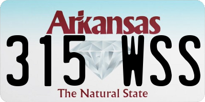 AR license plate 315WSS