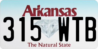 AR license plate 315WTB