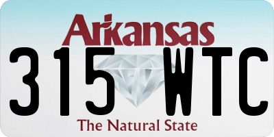 AR license plate 315WTC