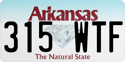 AR license plate 315WTF