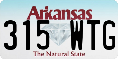 AR license plate 315WTG