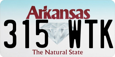 AR license plate 315WTK