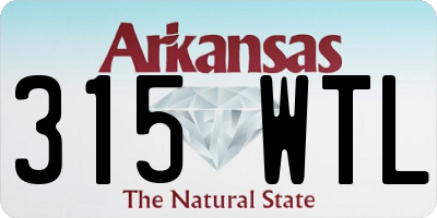 AR license plate 315WTL