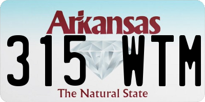 AR license plate 315WTM