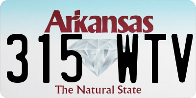 AR license plate 315WTV