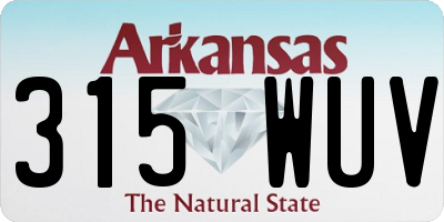 AR license plate 315WUV