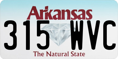 AR license plate 315WVC