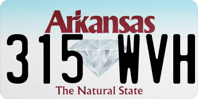 AR license plate 315WVH