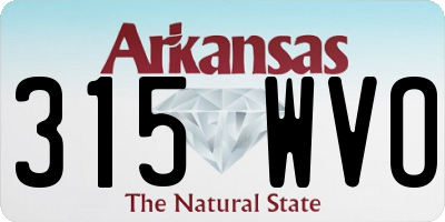 AR license plate 315WVO