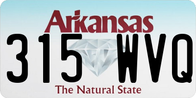 AR license plate 315WVQ