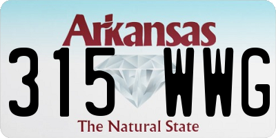 AR license plate 315WWG