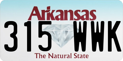 AR license plate 315WWK