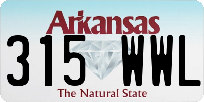 AR license plate 315WWL