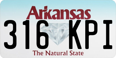 AR license plate 316KPI